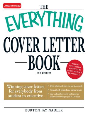 cover image of The Everything Cover Letter Book